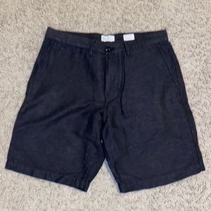 Gray linen shorts from Gap
